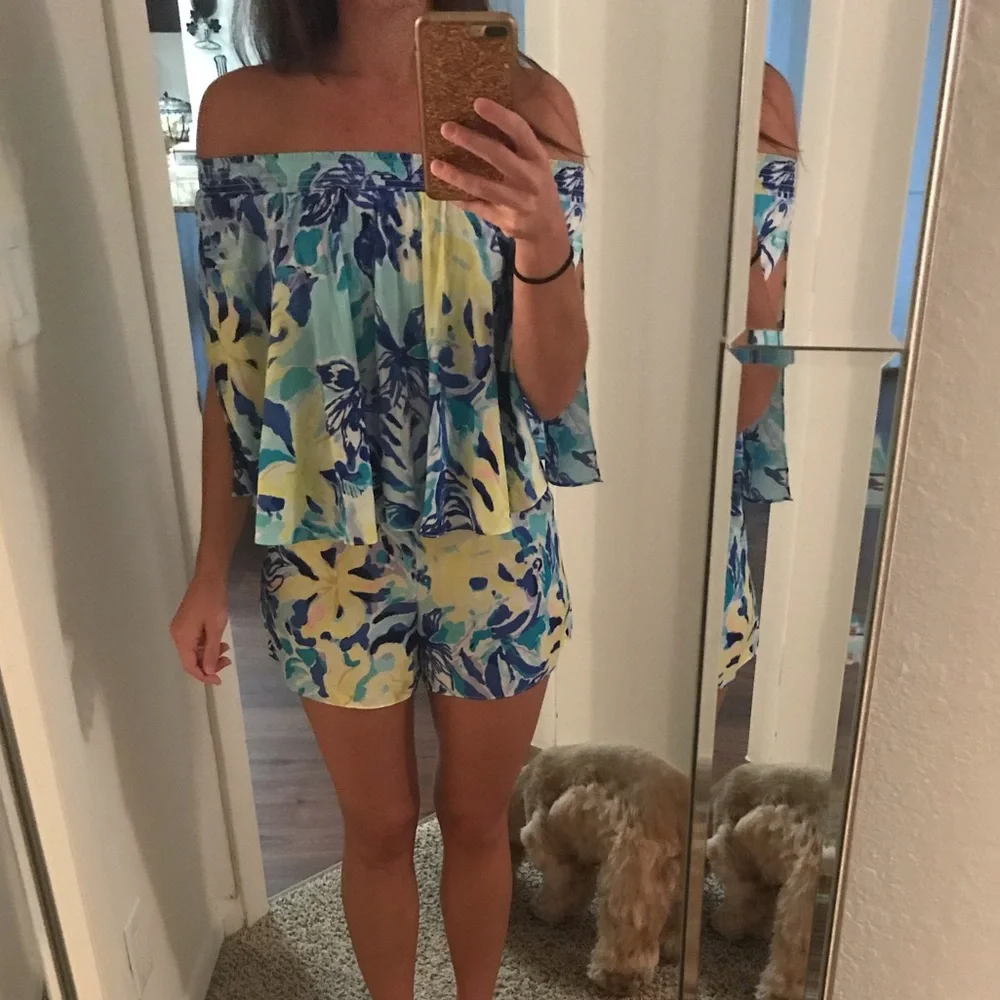 Lilly Pulitzer Arbelle romper - Picture 2 of 3